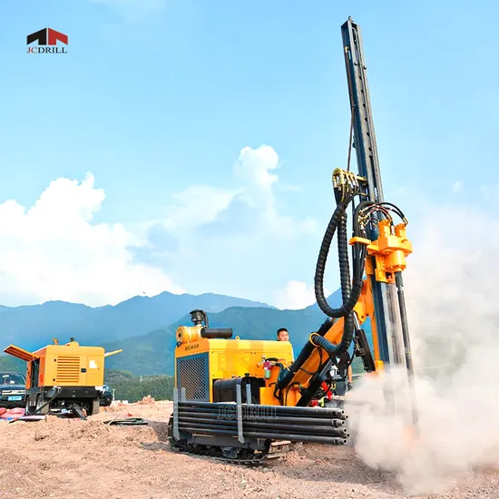 Mining Project Drill Rig Crawler Separated DTH Surface Drilling Rig Machine