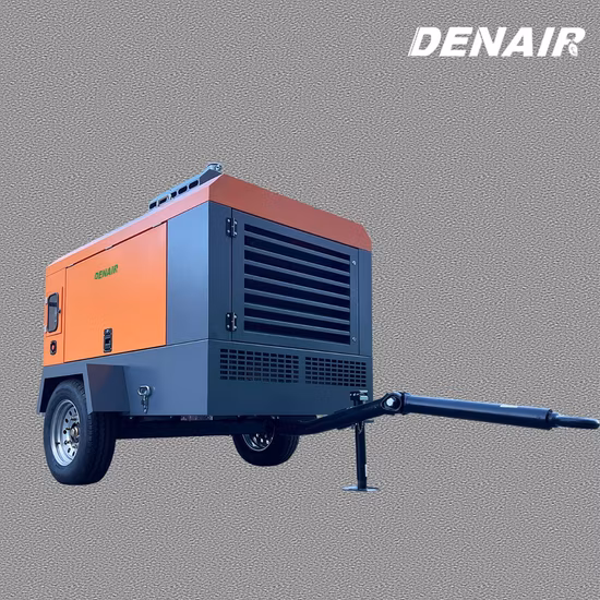 Rotary Twin Screw Engine Portable Screw Air Compressor