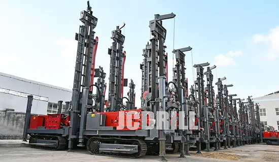 Jcdrill 260m 크롤러 시추공 드릴 머신(공기 압축기 포함) 석유 드릴링 장비 우물 로터리 드릴링 리그